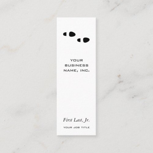 Foot Steps Business Card Template