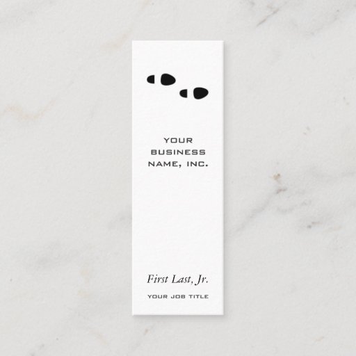 Customizable Foot Steps Business Card Template