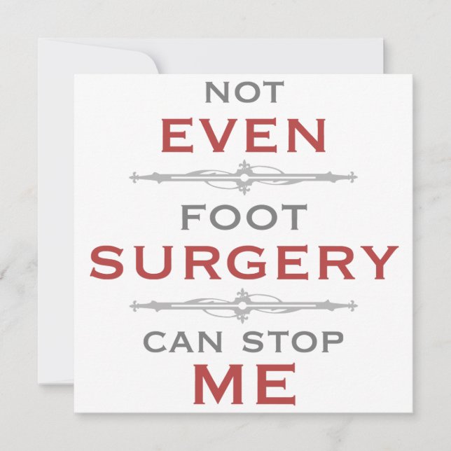 Foot Surgery Humor (Front)
