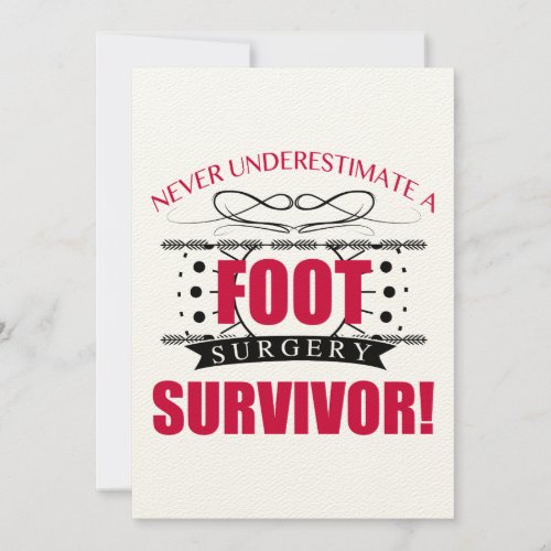 Foot Surgery Survivor