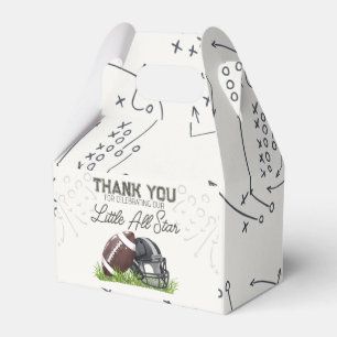 Footbal Little All Star Touchdown Birthday Party Favor Boxes