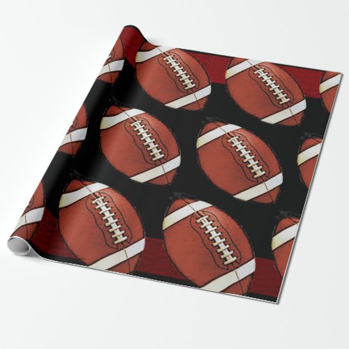 Footbal wrapping paper_Design 1 Wrapping Paper