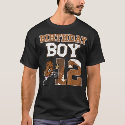 Football 12th Birthday Party Decorations For Boys  T_Shirt