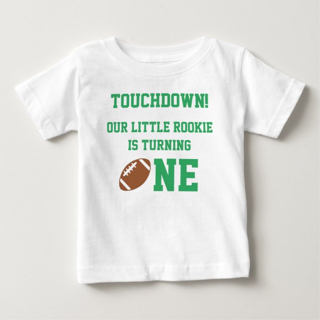 Football 1st Birthday Baby T-Shirt (Front)