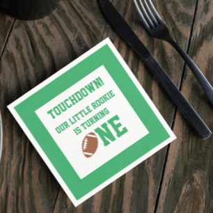 Football 1st Birthday Napkins