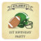 Football 1st Birthday Party Favor Sticker