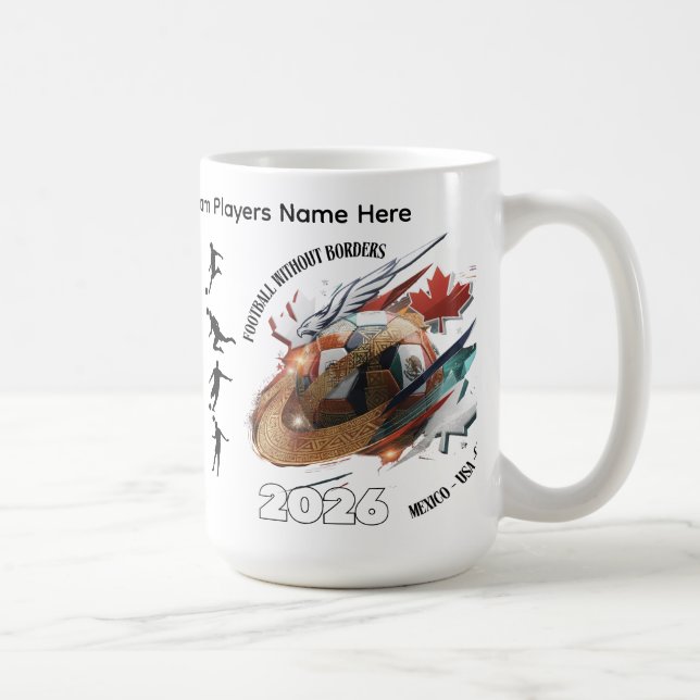 Football 2026 Coffee Mug– Mexico USA Canada Design Coffee Mug (Right)