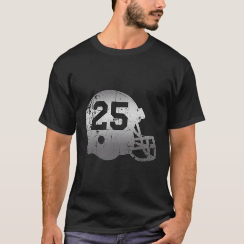 Football 25 Jersey Number T_Shirt
