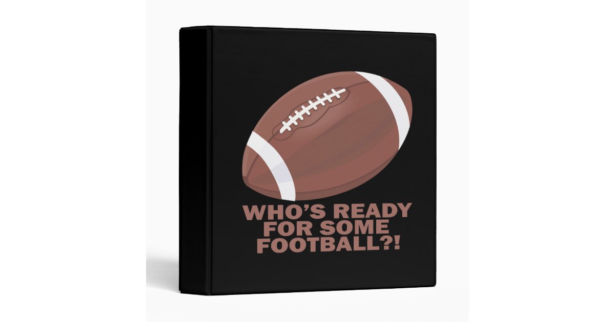 Football 3 Ring Binder | Zazzle.com