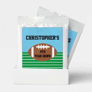 Football 4th Year Down Birthday Lemonade Drink Mix
