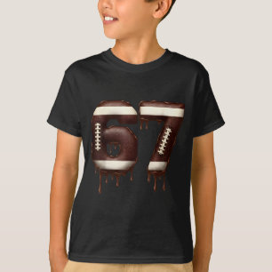 Football 67 Funny Six Seven 6 7 Meme  T-Shirt