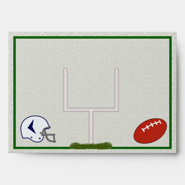 Football A7 envelope customizable (Front)