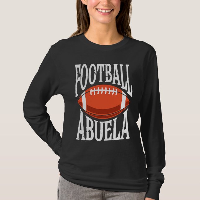 Football Abuela Grandma Grandmother T-Shirt (Front)