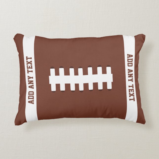 Football Accent Pillow (Front)