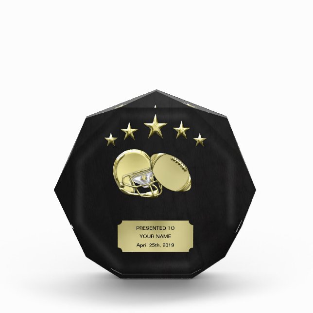Football Acrylic Award (Front)