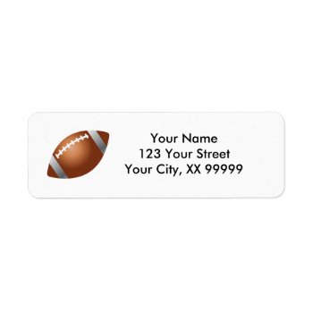 Football Address Labels by specialoccasions at Zazzle