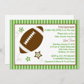 Football All Star Baby Shower Invitations (Front/Back)