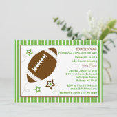 Football All Star Baby Shower Invitations (Standing Front)