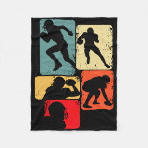 Football American Football Kids Boys Mens 1  Fleece Blanket