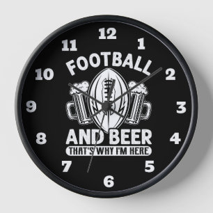 Football And Beer Clock