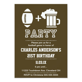 football invitation