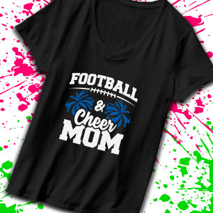 Football and Cheer Mom - High School Sports T-Shirt