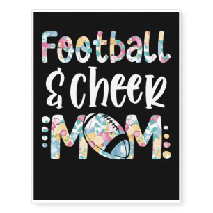 Football And Cheer Mom Temporary Tattoos