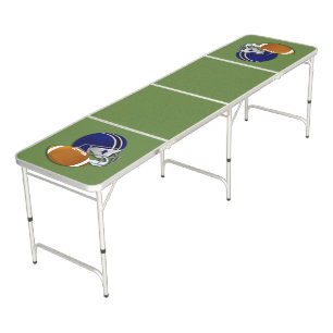 Football and Football Helmet Beer Pong Table