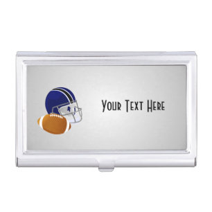 Football and Football Helmet Business Card Holder