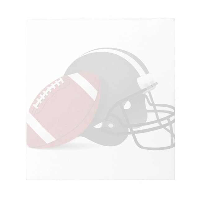 Football And Helmet Notepad (Front)