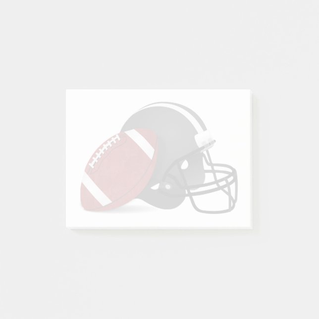 Football And Helmet Post-it Notes (Front)