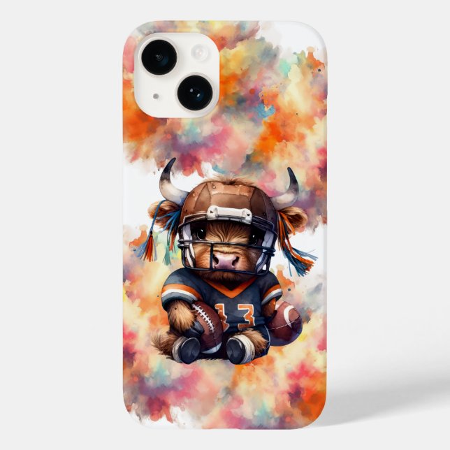 Football And Highland Cows Case-Mate iPhone Case (Back)