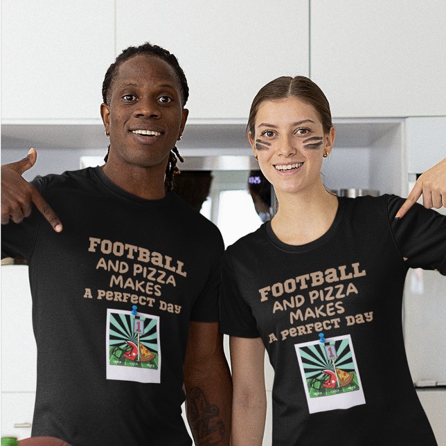 Football and Pizza T Shirt (Creator Uploaded)