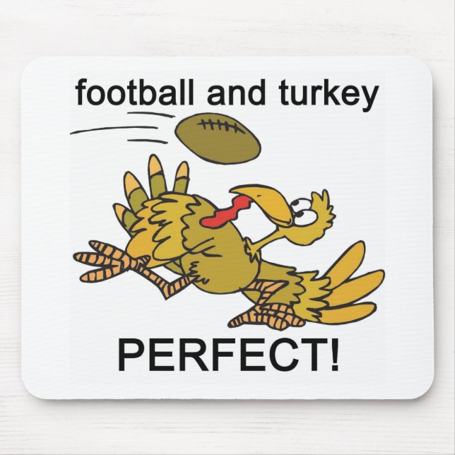 Football and Turkey PERFECT! Mouse Pad (Front)