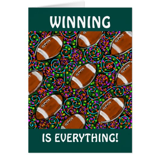 Football Art Green Cards (Front)