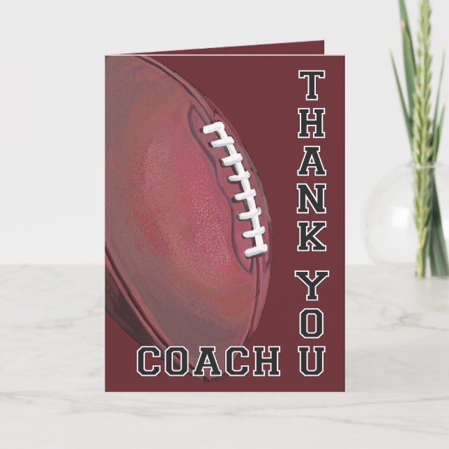 Football Art Thank You Coach (Front)