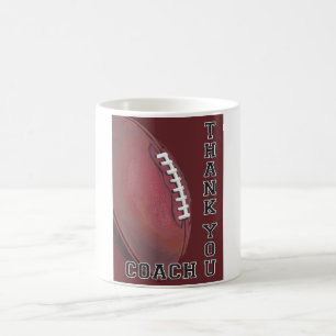 Football Art Thank You Coach Coffee Mug