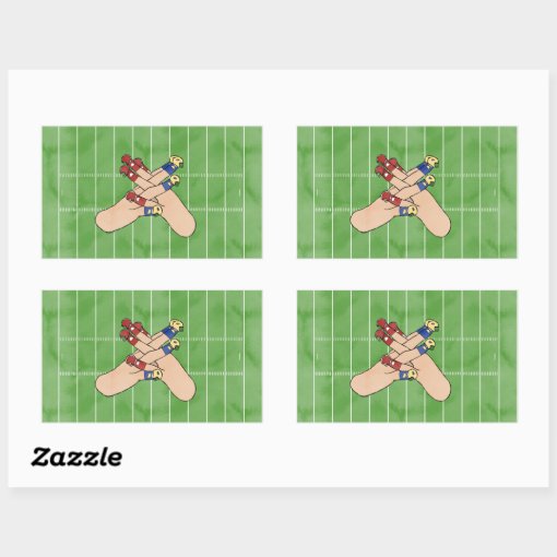 Football ASL Art Sticker Zazzle