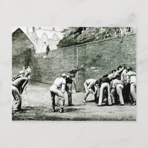 Football at the Wall at Eton Postcard