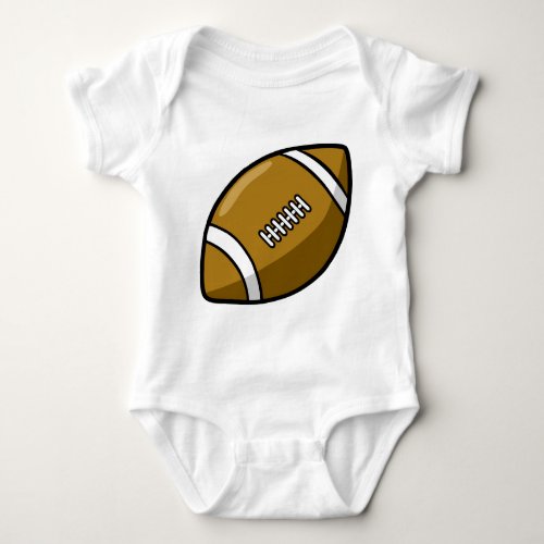 football baby bodysuit