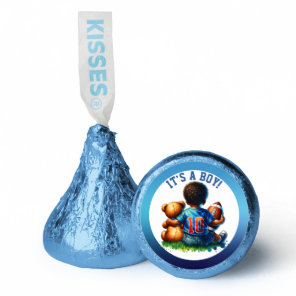 Football Baby Boy and Teddy Baby Shower It's a Boy Hershey®'s Kisses®