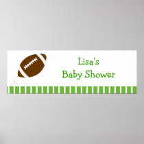 Football Baby Boy Personalized Banner Sign