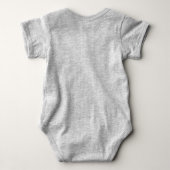 FOOTBALL BABY Gray | Front Football Graphic Baby Bodysuit (Back)