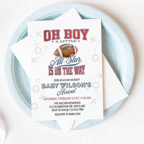 Football Baby Shower Baby Shower Invitation  Invitation