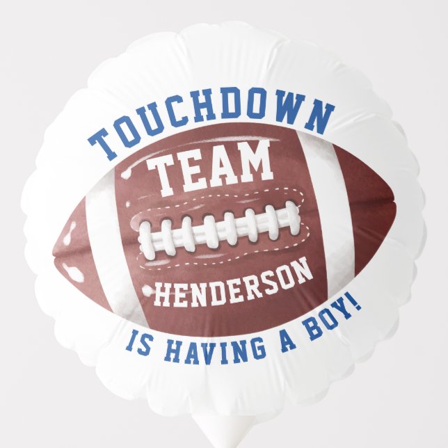 Football Baby Shower Balloon (Front)