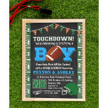 Football Baby Shower Chalkboard Invitation<br><div class="desc">Football Baby Shower Chalkboard Chalk Invitation</div>