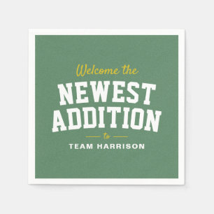 Football baby shower cute tailgate personalized napkins