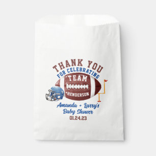 Football Baby Shower Favor Bag