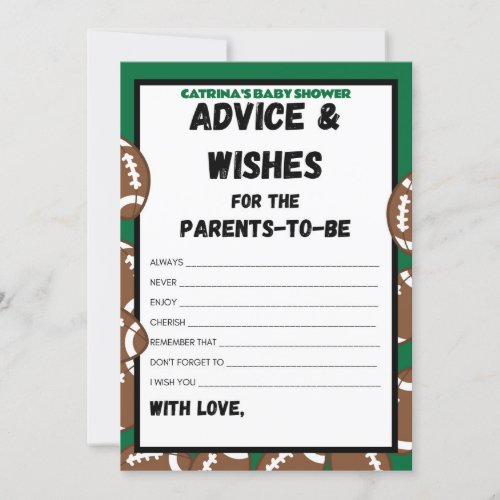 Football Baby Shower Game Soccer _ Editable Name Invitation