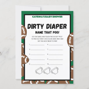 Football Baby Shower Game, Soccer - Editable Name, Invitation
